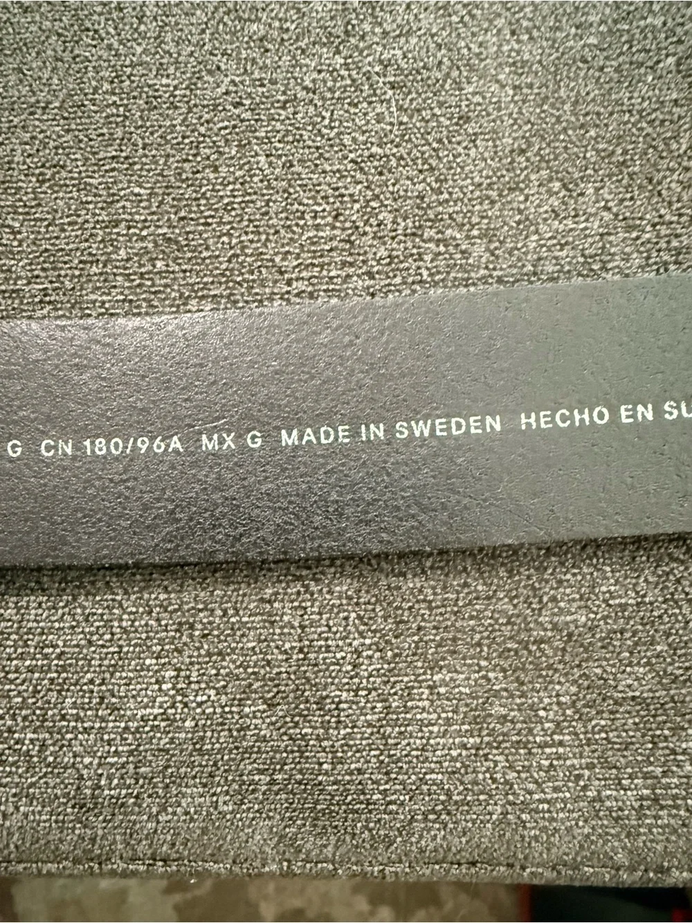 H&M sz L made in Sweden genuine leather